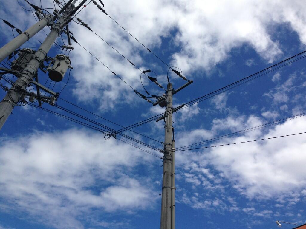 久しぶりの青い空