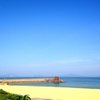 夏の空と海と