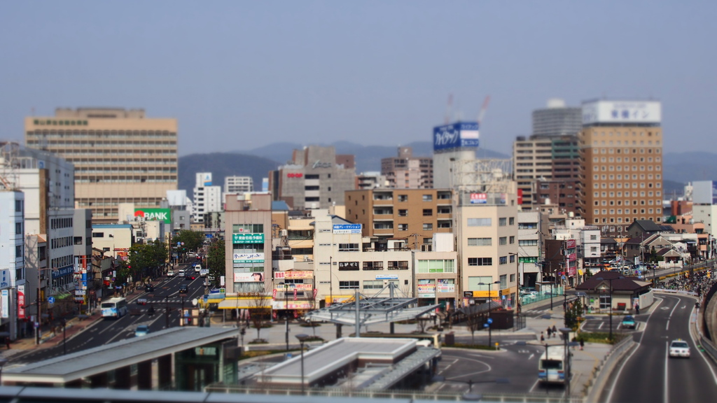 岡山西口街並