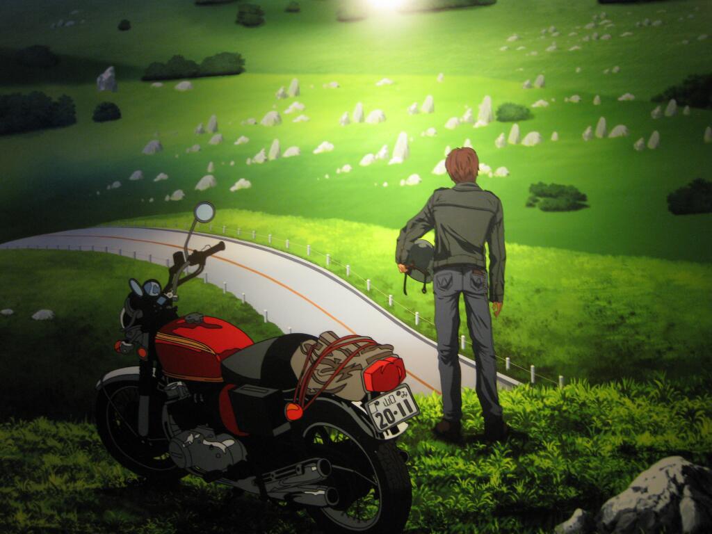 秋芳洞のライダー