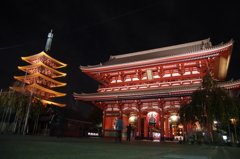 浅草寺　宝蔵門＆五重塔