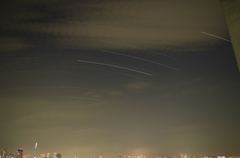 自宅のベランダからの星