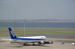 東京ゲートブリッジと飛行機