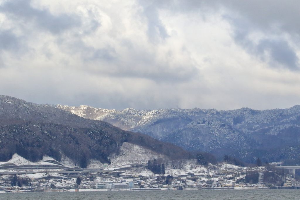 ３月にやっと冬景色