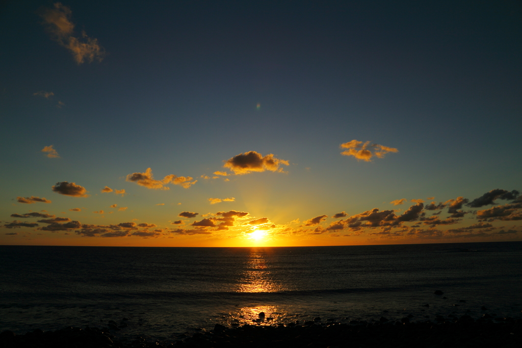 角島で夕焼け(2014.9.13)-1