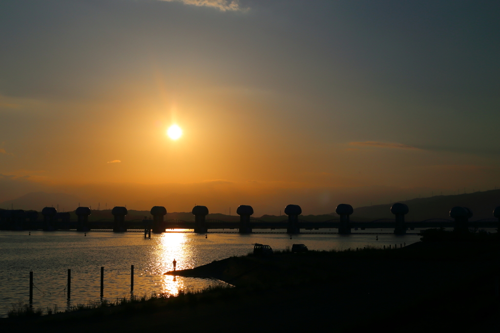 ある日の夕日-2