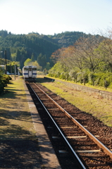 嘉例川駅にて-2