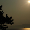志賀島で夕焼け（'14.2.1）-1