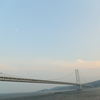 明石大橋と月