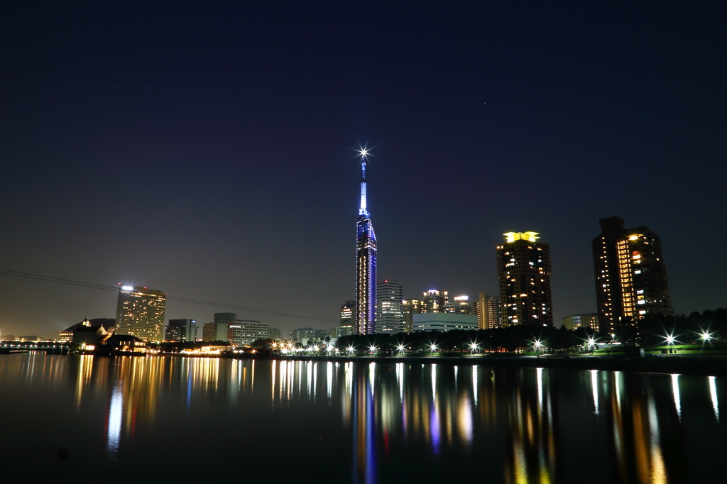 百道で夜景('14.5.31)