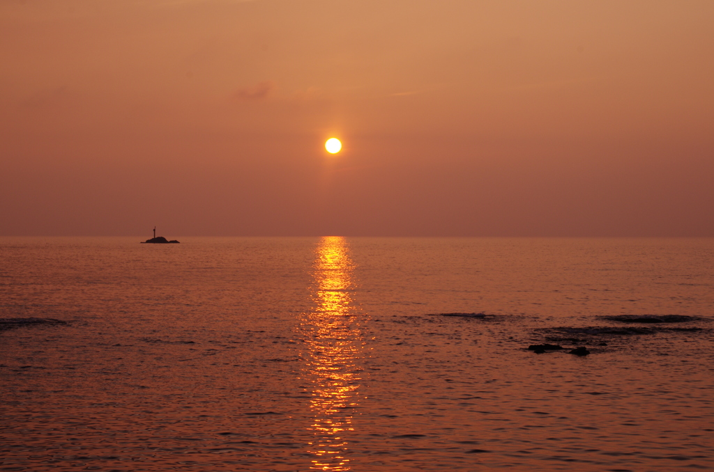山形の夕陽