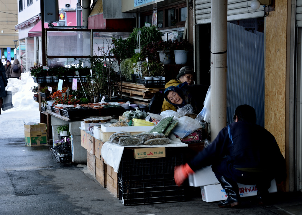 snap aomori  朝の商店街