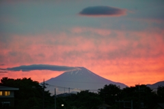 夕焼け富士