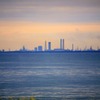 東京湾朝焼けの-2