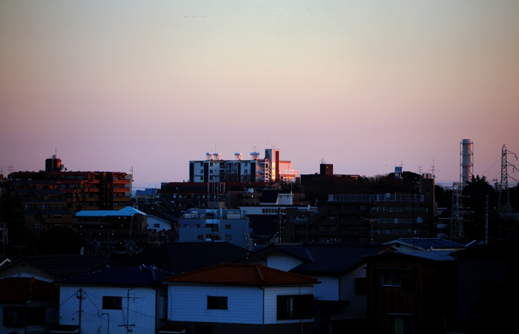 1月8日夕日２２２