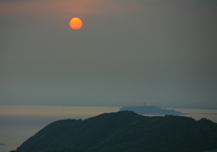 江ノ島落日-2