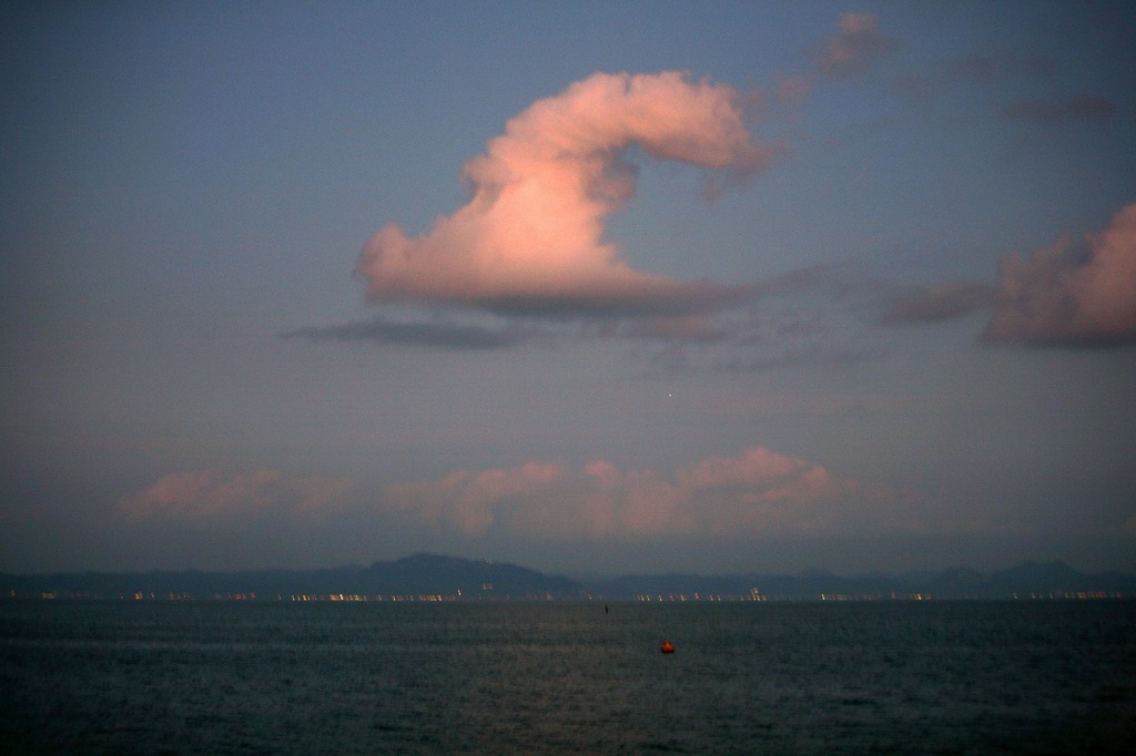 去りゆく夏の夕暮れ