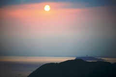 夕日の江の島-b 