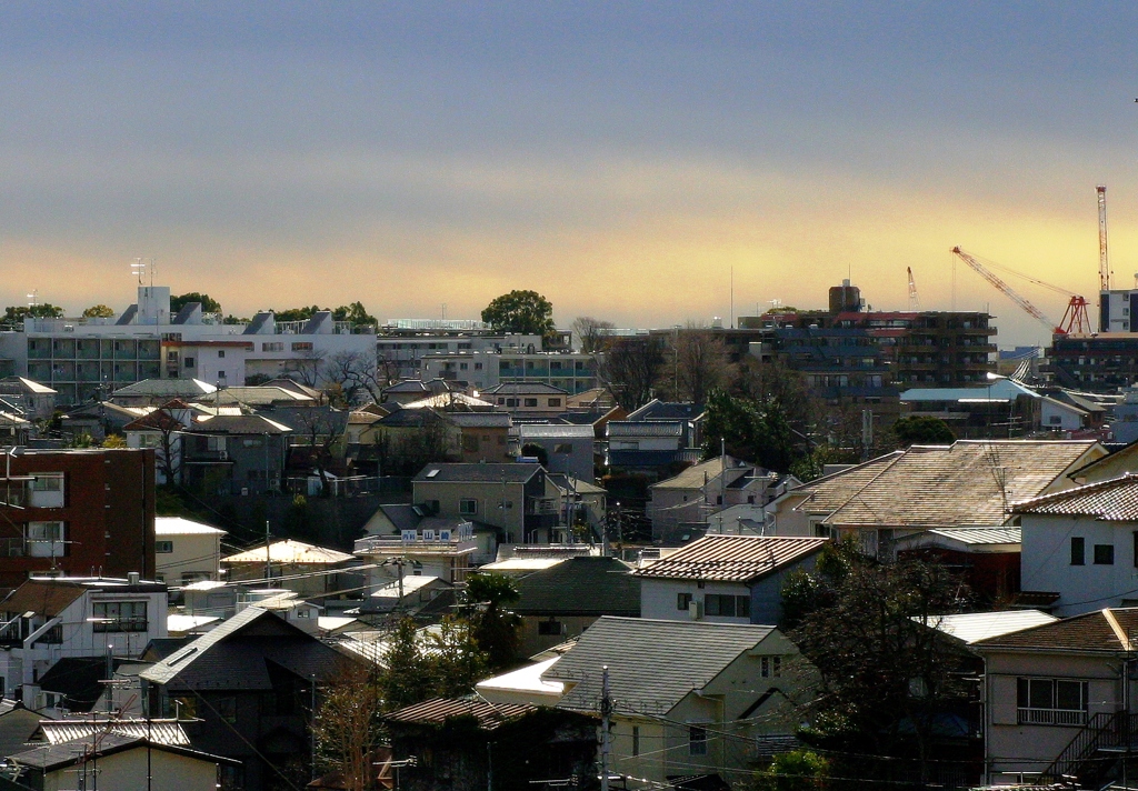 冬の陽の横浜