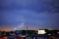 嵐の夕方-２