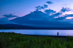 富士山と向き合って