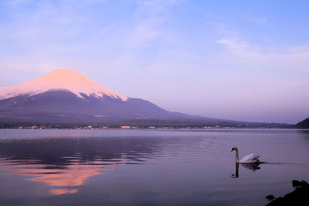 山中湖にて...