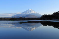 精進湖にて...