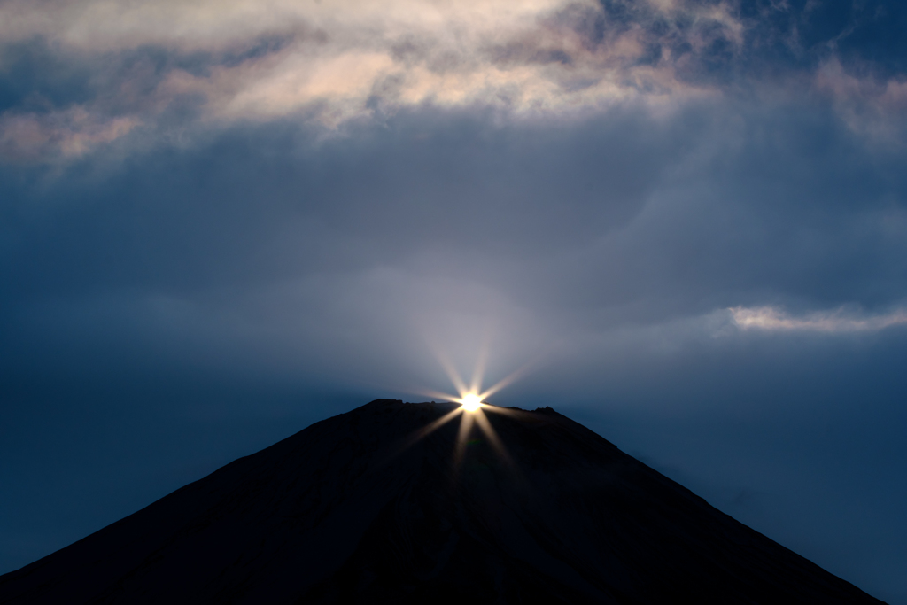 山頂の輝き