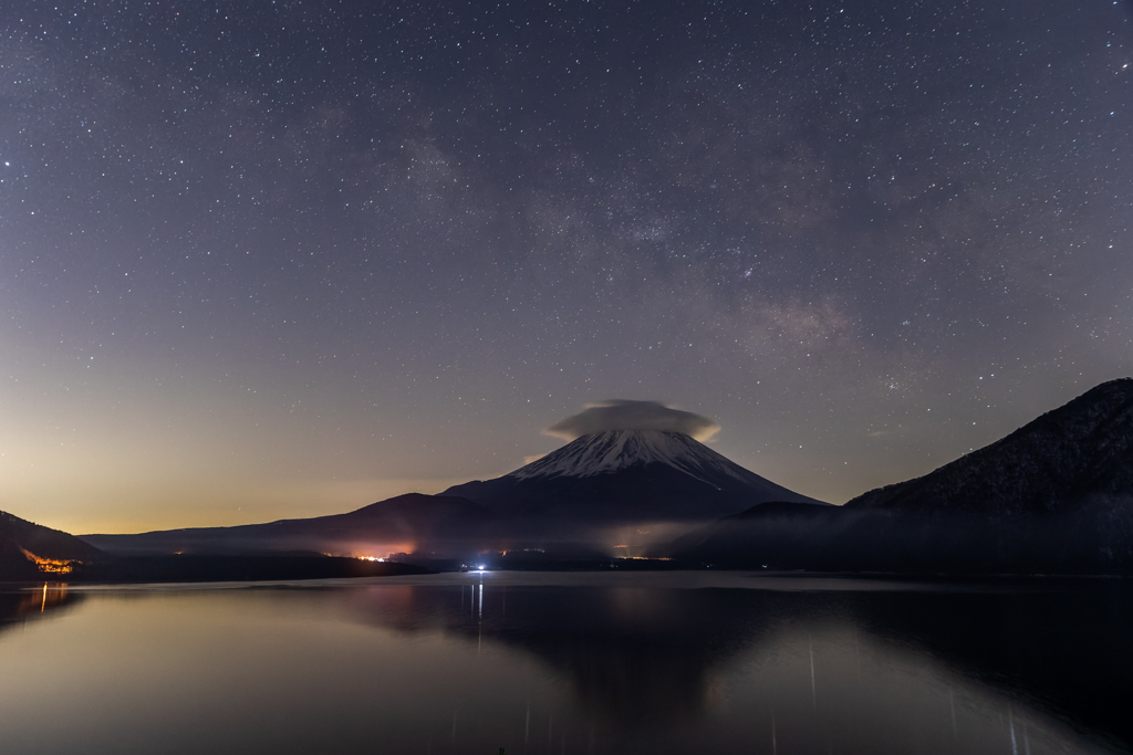 富士の星空