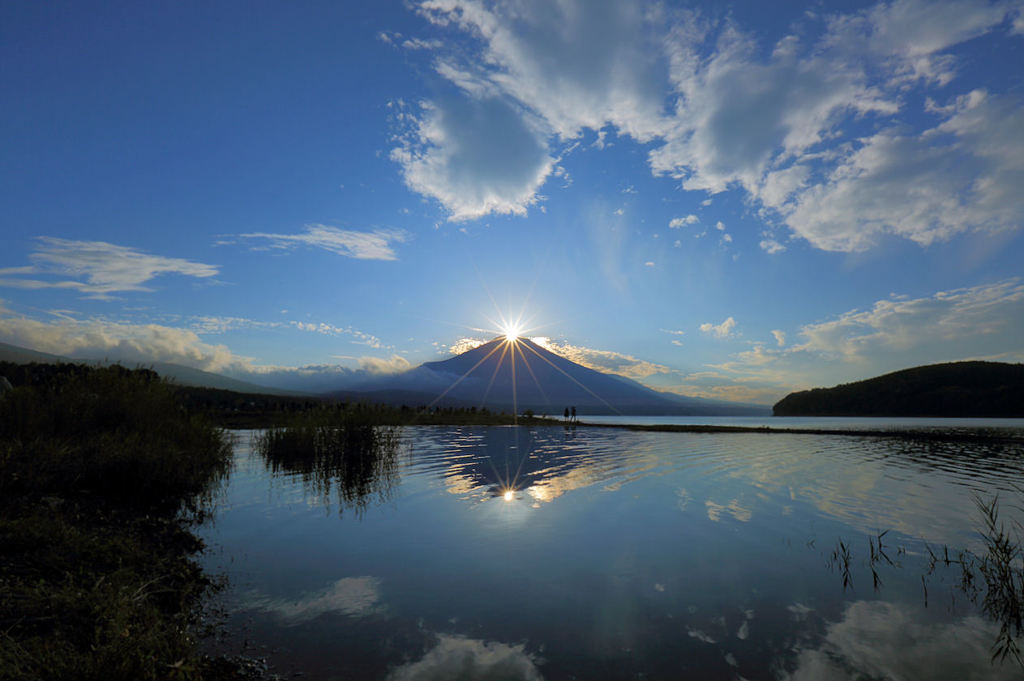 山中湖にて...