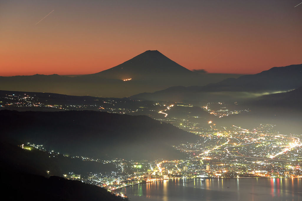 高ボッチの夜明け