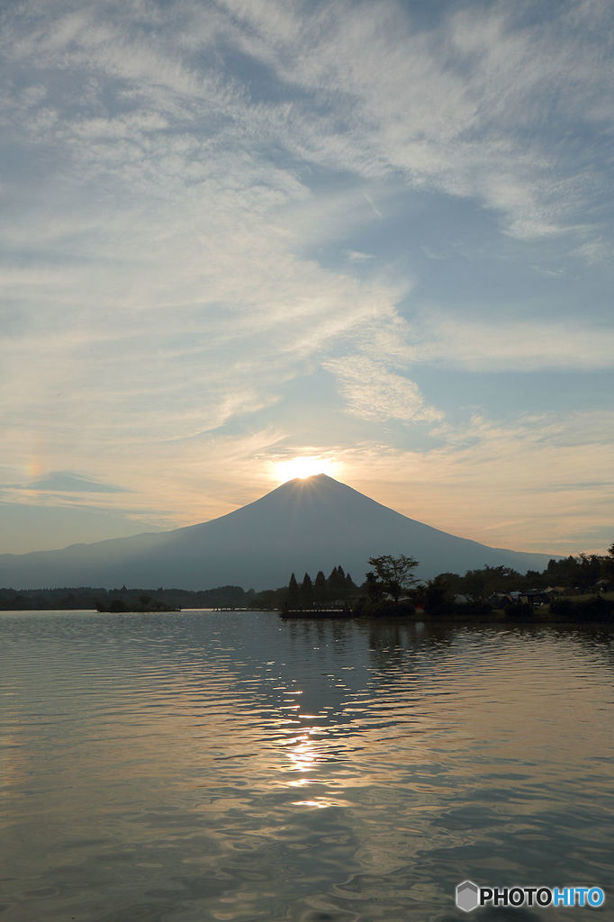 田貫湖の朝...