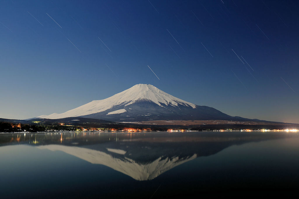 山中湖にて