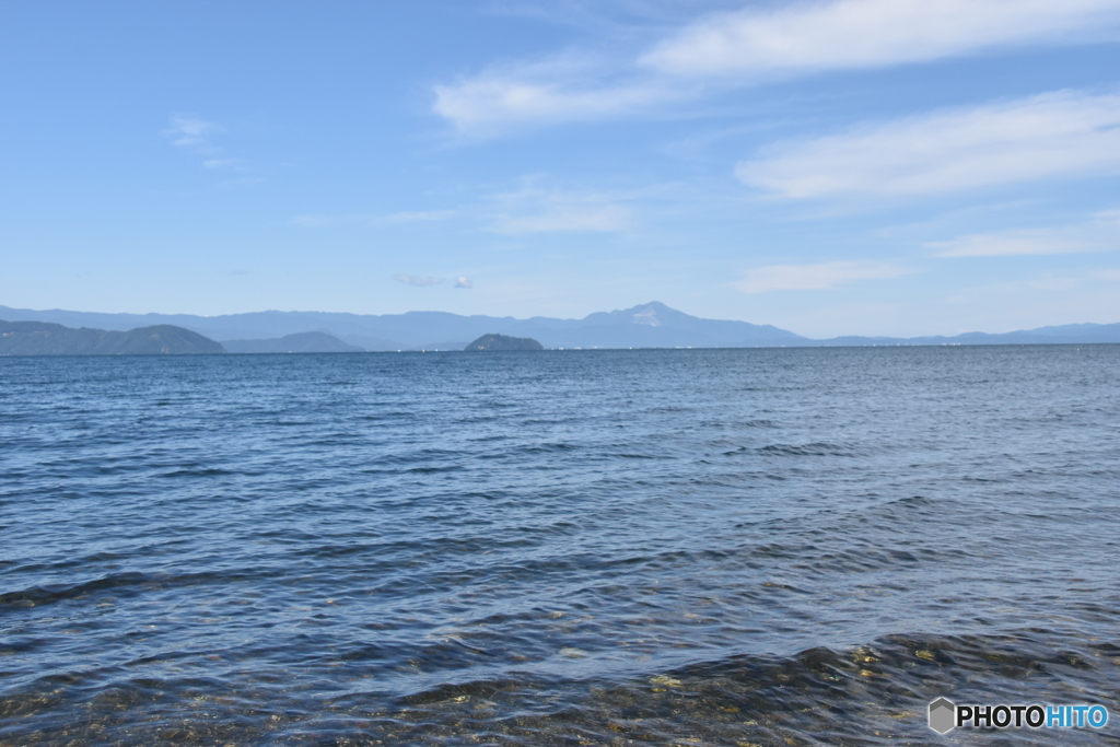 湖畔の散歩・大きい琵琶湖