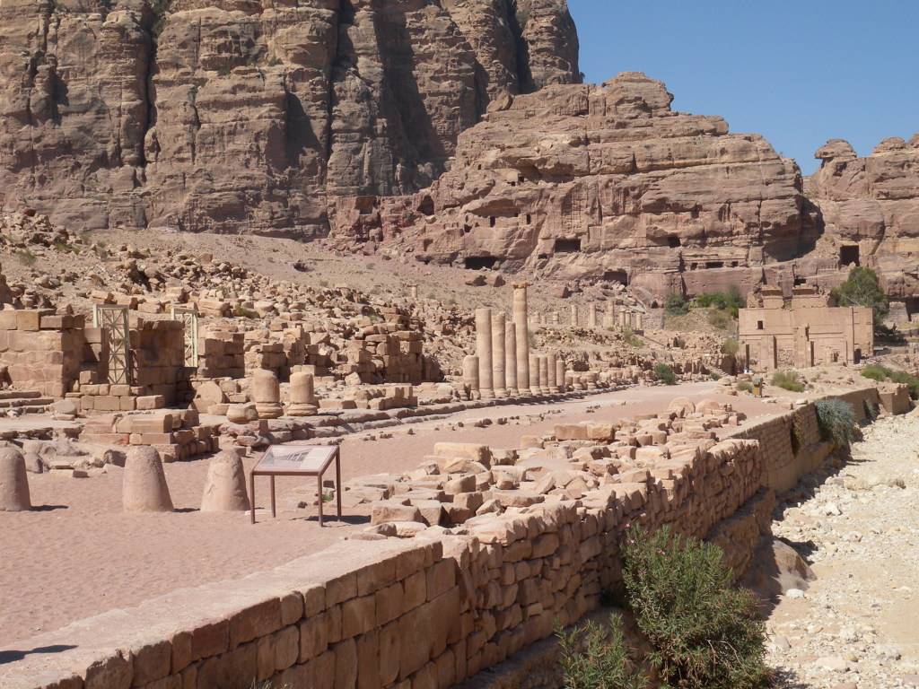 Jordan086ペトラ　ローマ時代の列柱通り