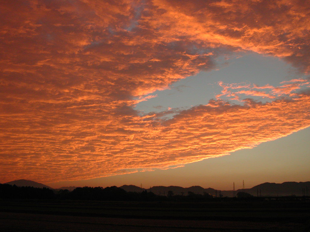 高島市　夕焼け