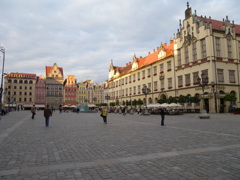 ポーランド　ヴロツワフ　旧市街広場1