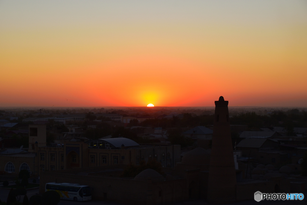 ヒヴァ　夕景