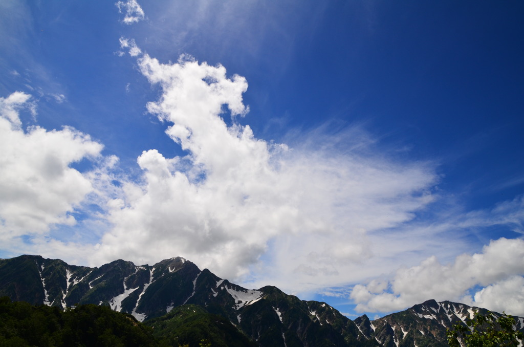 白馬五龍　龍雲