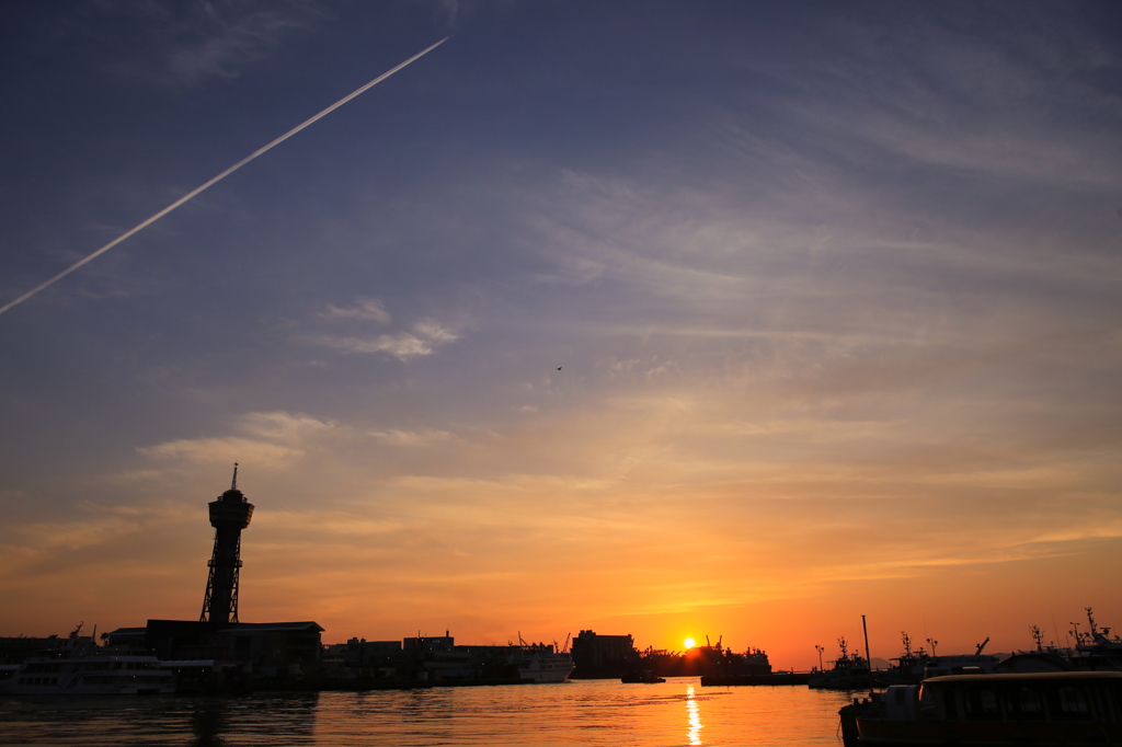 sunset.