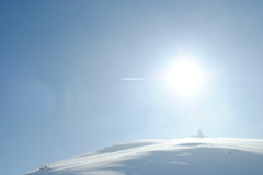 太陽から一筋