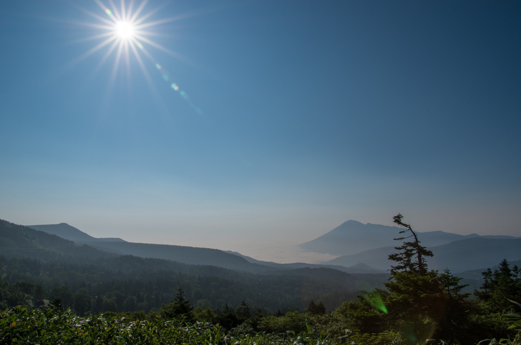 アスピーテラインからの朝景