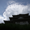 天守閣、雲、小田原城