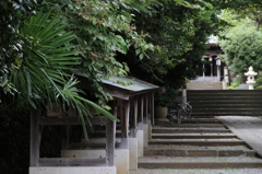 高来神社、参道、昼下り