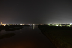 平塚、夜景、銀河大橋