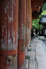 比叡山、根本中堂、木柱