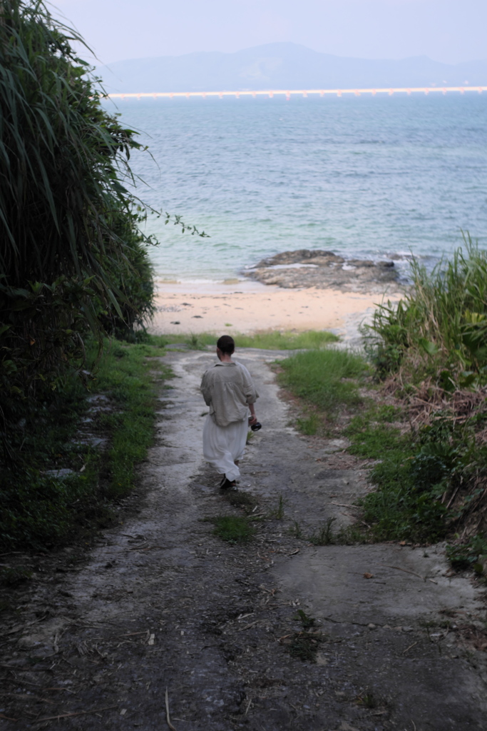 to the beach