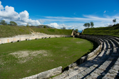 ローマ時代の闘技場　観客席