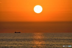 海に沈む夕日