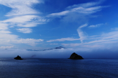 夏日と海上濃霧